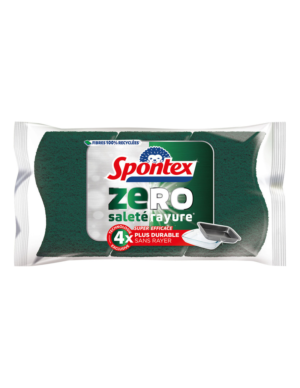 Eponges zéro saleté et rayure x3 - spontex