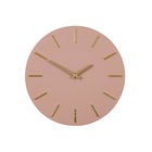 Mica decorations - horloge en aluminium rose d35,5