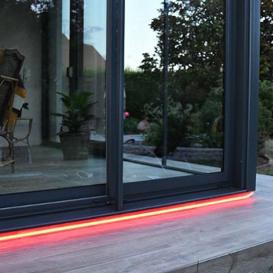 Cordon lumineux sur'line rouge - 3m - intérieur extérieur