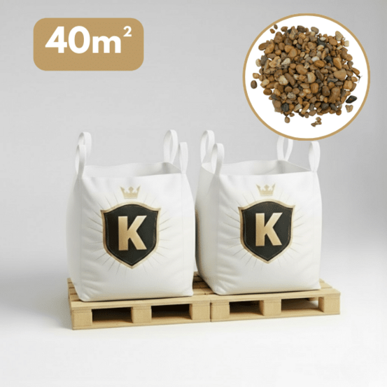 Galet jaune 10/16 mm – pack 2 big bag +/- 1,5t – 40 m²
