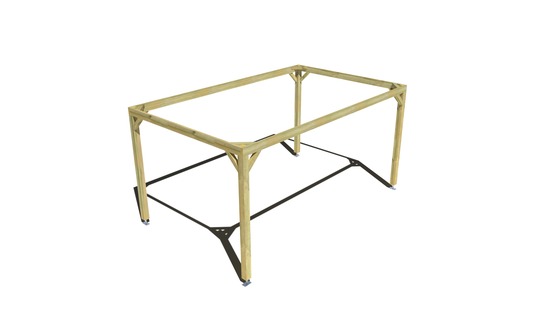 Pergola bois • 5m x 3m • indépendante • cadre simple • livraison comprise