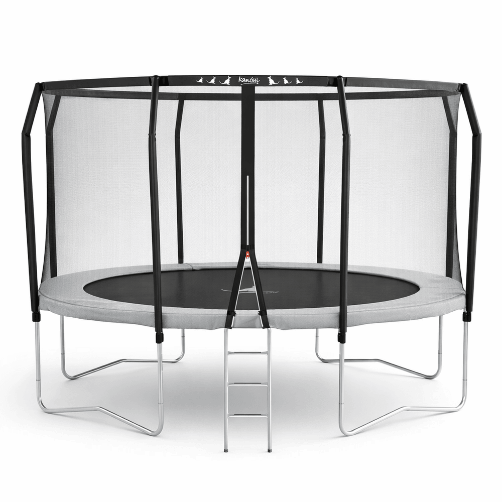 Trampoline premium ø 430 cm avec filet de sécurité + échelle - famili 430