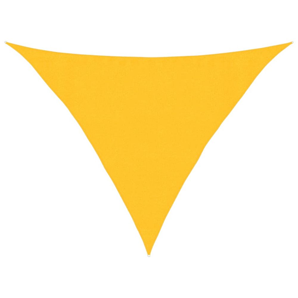 Voile d'ombrage 160 g/m² jaune 3,5x3,5x4,9 m pehd
