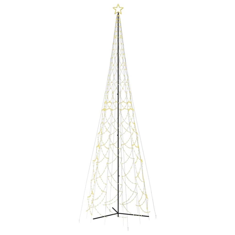 Arbre de noël cône 3000 led blanc chaud 230x800 cm