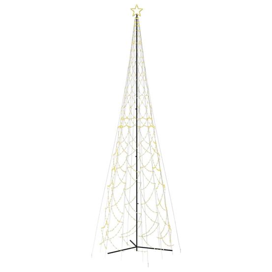 Arbre de noël cône 3000 led blanc chaud 230x800 cm