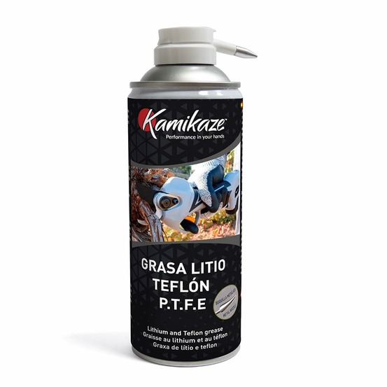 Graisse pour ciseaux électriques.graisse au lithium avec ptfe pour sécateur et outils. Bombe aérosol 400 ml .lubrifiant multi-us