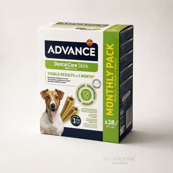 Advance dental care stick mini pour chien 360 g (28 bâtonnets) 4*90g