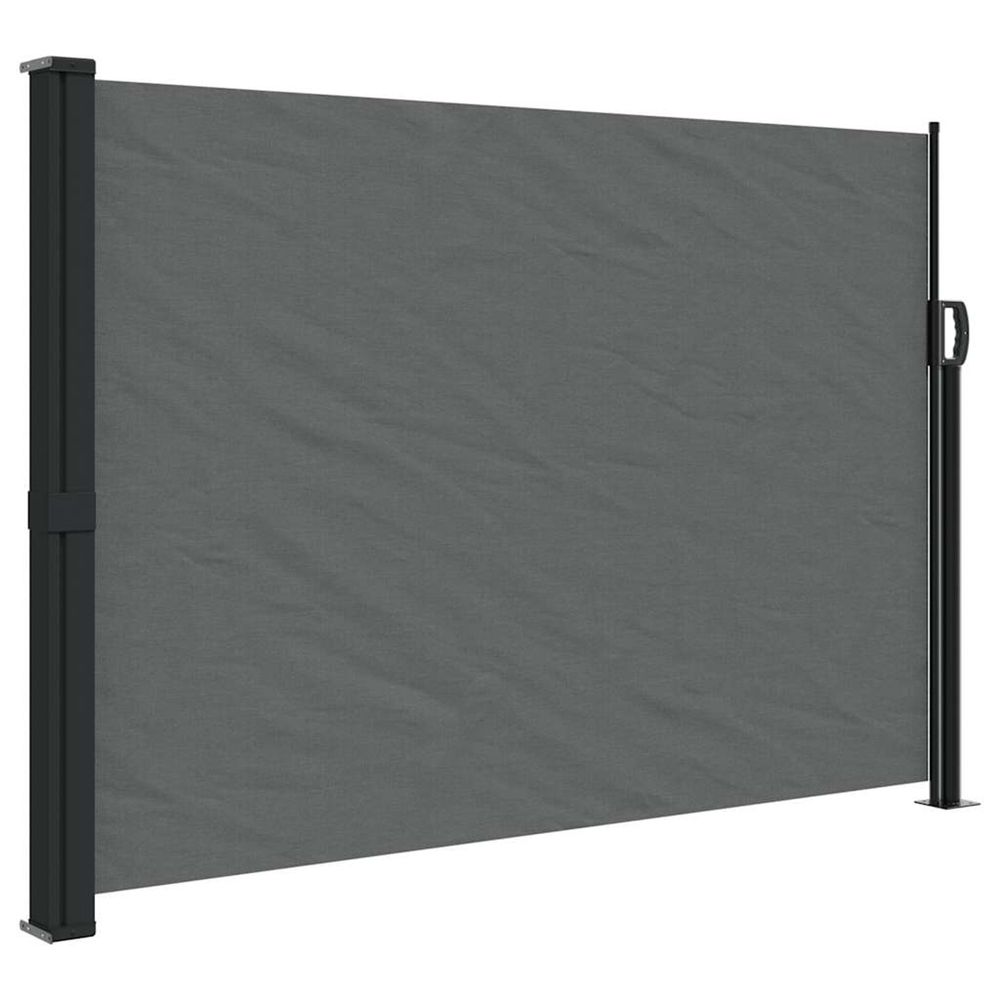 Store latéral rétractable anthracite 140 x 500 cm