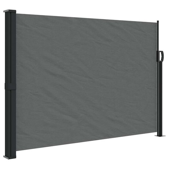 Store latéral rétractable anthracite 140 x 500 cm