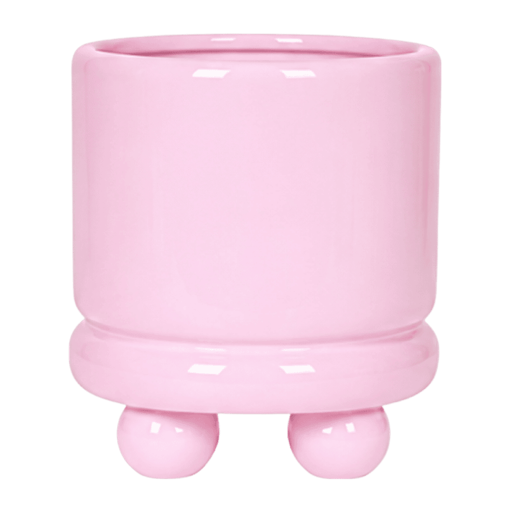 Cache-pot dotty rose - ø12 cm x h14 cm