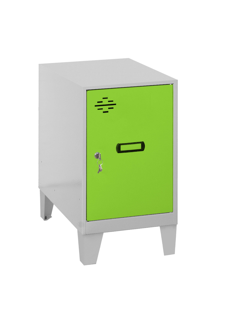 Casier-armoire simonlocker dism.mini 475x300x500+pies gr/ver gris/vert 575x300x500 - simonrack