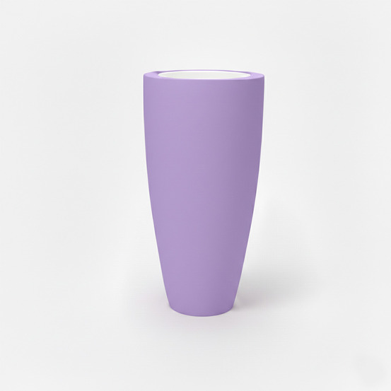 Pot conique 3 en 1 dessus polyéthylène blanc