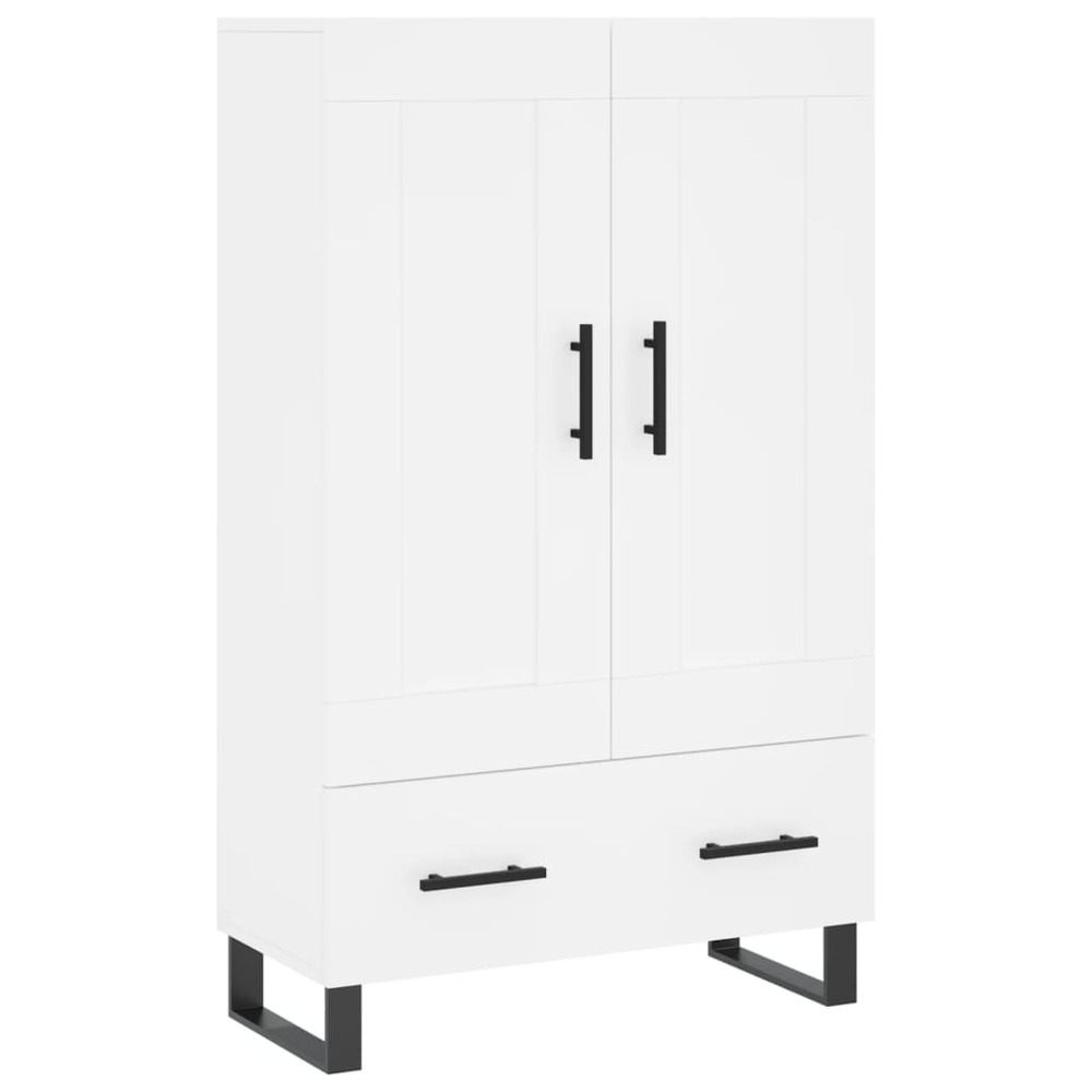 Buffet bahut commode armoire meuble de rangement organisateur cuisine salle de séjour salon haut 69,5 x 31 x 115 cm bois d'in