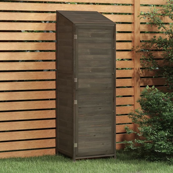 Remise de jardin anthracite 55x52x174,5 cm bois de sapin solide