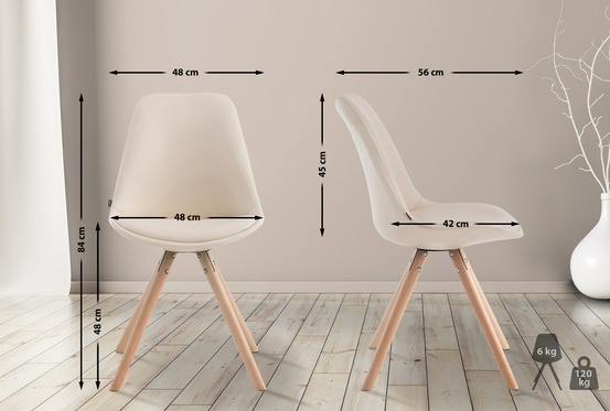 Chaise visiteur ronde laval natura