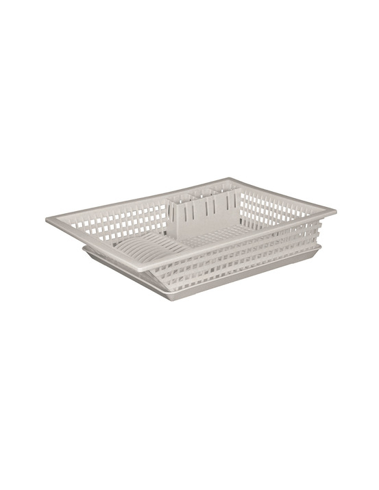 Egouttoir 18 couverts avec plateau gris moucheté