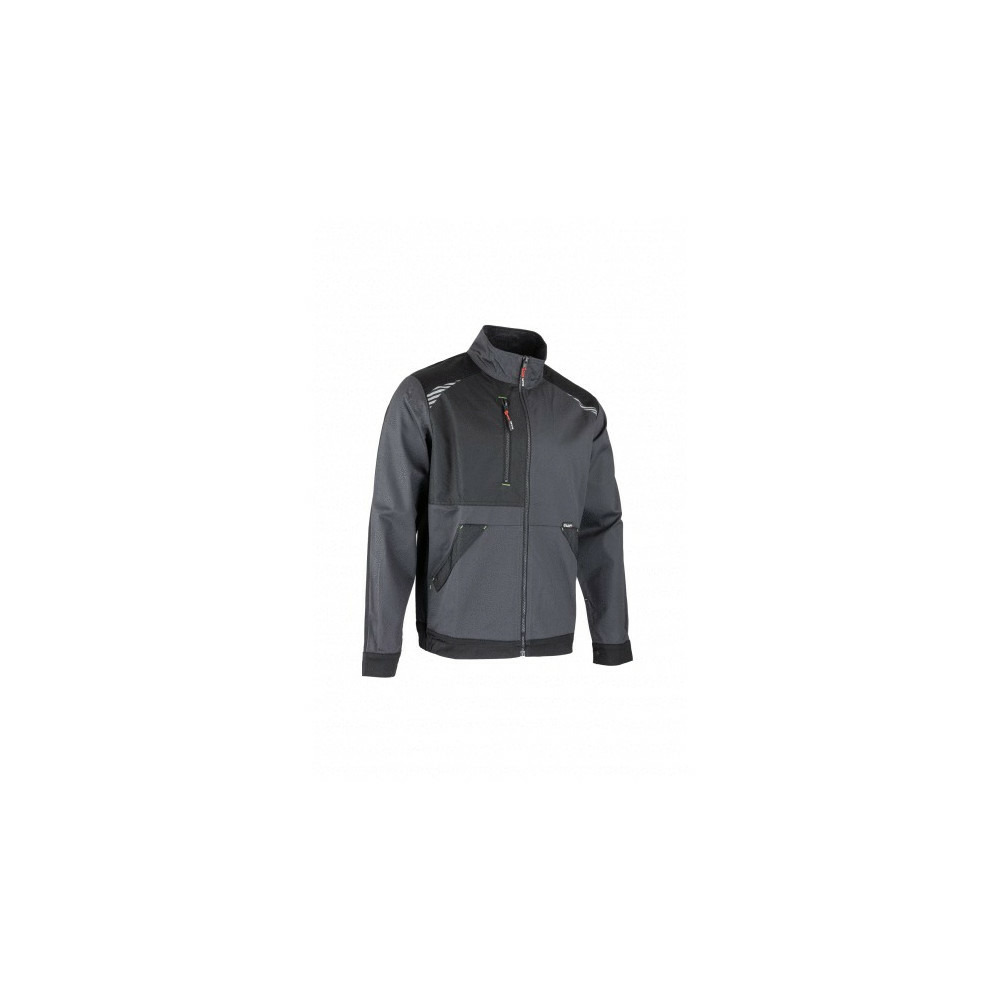 Veste bicolor cyclope zippée gris noir t m lma 2431