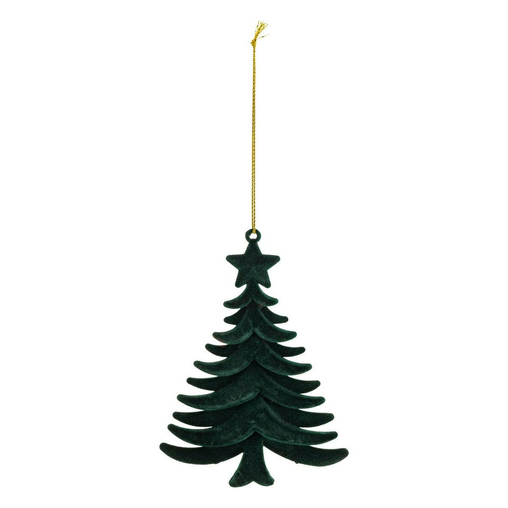 Sdn plf sapin velour vert 14cm