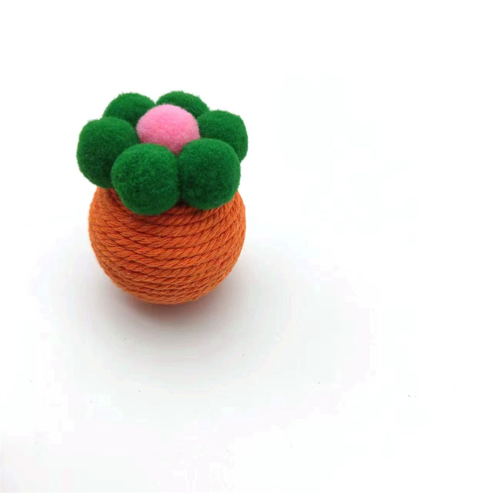Dtopbuyage jouet pour chat en forme de balle fleurie