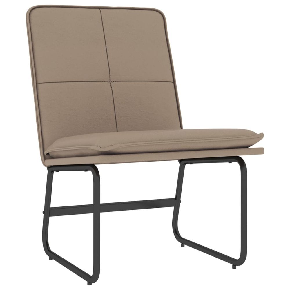Chaise longue cappuccino 54x75x76 cm similicuir bain de soleil