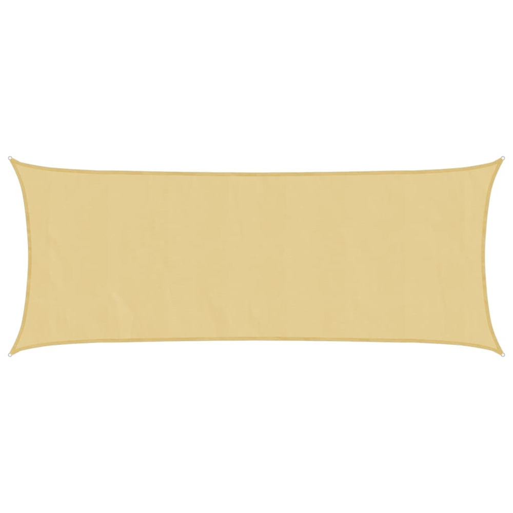 Voile d'ombrage sable 5x2 m 100 % polyester oxford