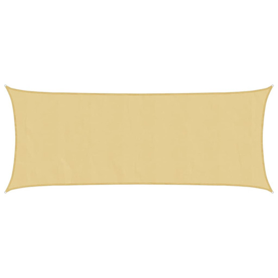 Voile d'ombrage sable 5x2 m 100 % polyester oxford