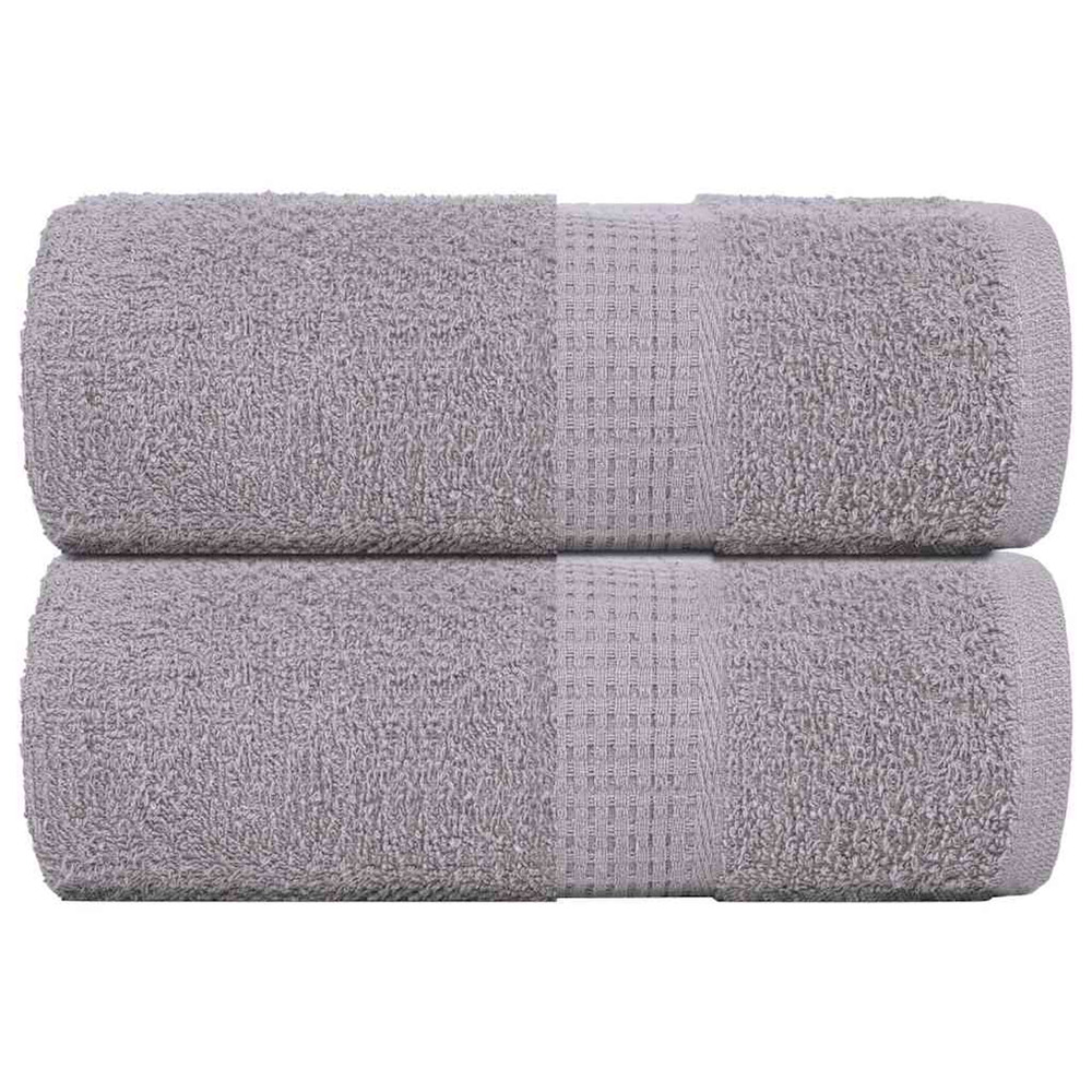 Serviettes d'invité frogn 2 pcs gris 30x50 cm 360 g/m²