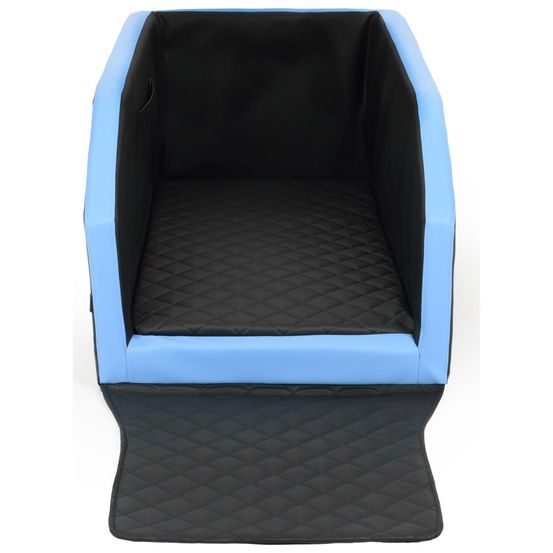 Velinda panier de voiture pour chien 55x100 cm — noir, bleu