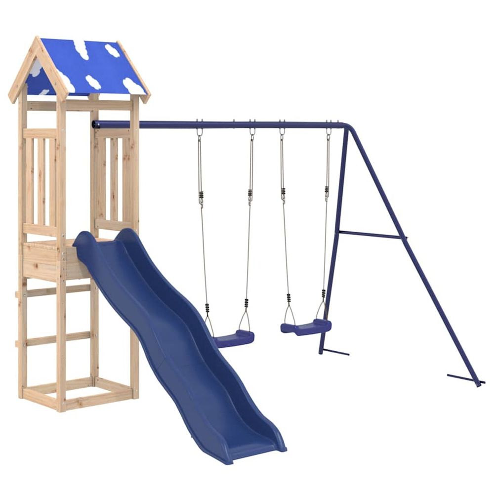 Aire de jeux d'extérieur bois de pin massif