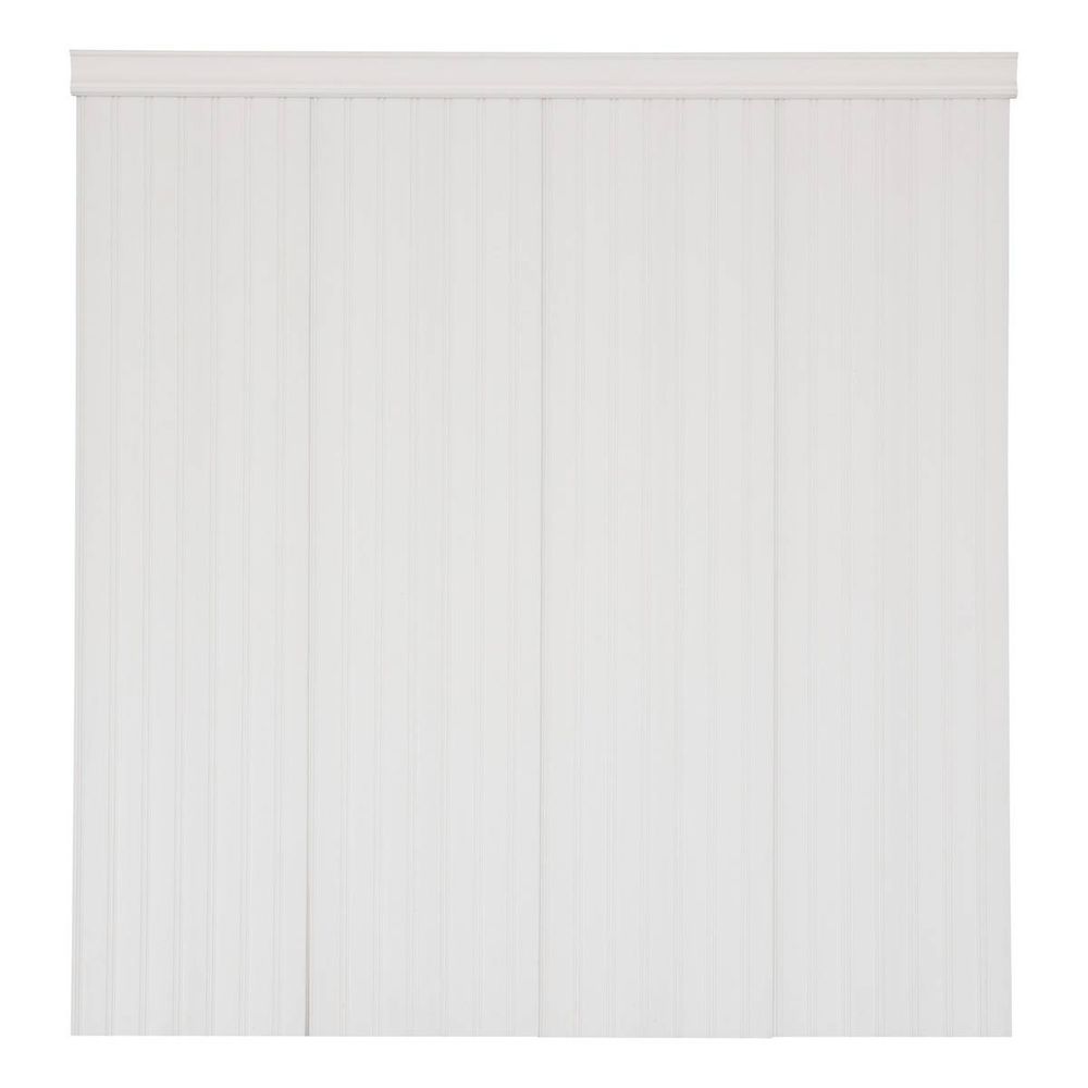 Lot de 4 panneaux soubassement beny rectangulaire 24x100cm blanc