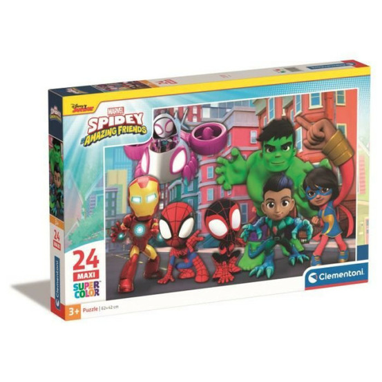 Clementoni - 24 pieces maxi - spidey et ses amis extraordinaires