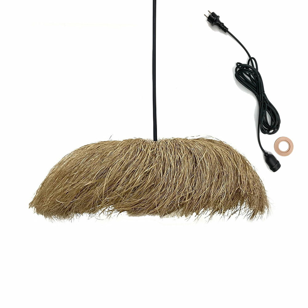 Suspension d'extérieur avec cable havana beige jute h22 cm
