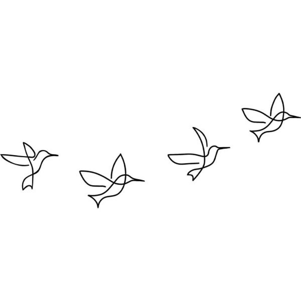 Décoration murale en métal oiseaux origami