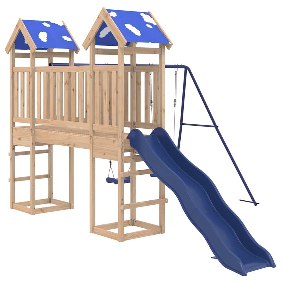 Aire de jeux d'extérieur bois de pin massif