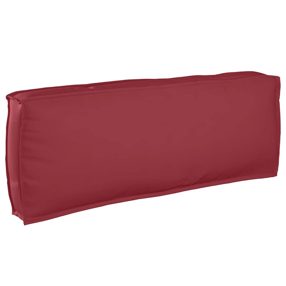 Coussin pour dossier de palette bordeaux 120 x 40 x 12 cm