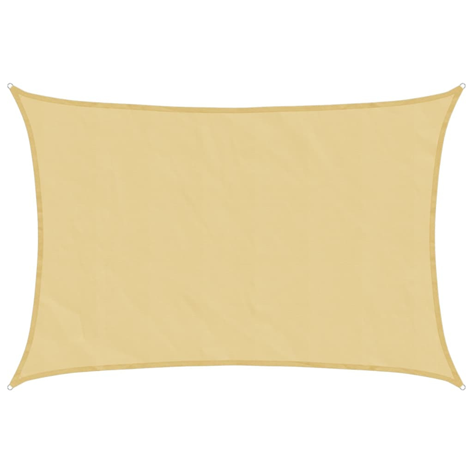 Voile d'ombrage sable 6x4 m 100 % polyester oxford