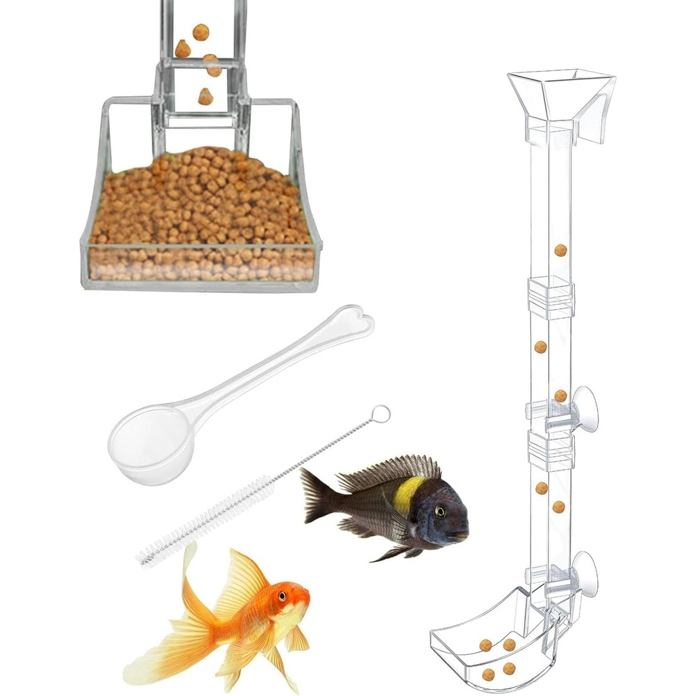 Plateau de nourriture transparent pour aquarium & crevettes l