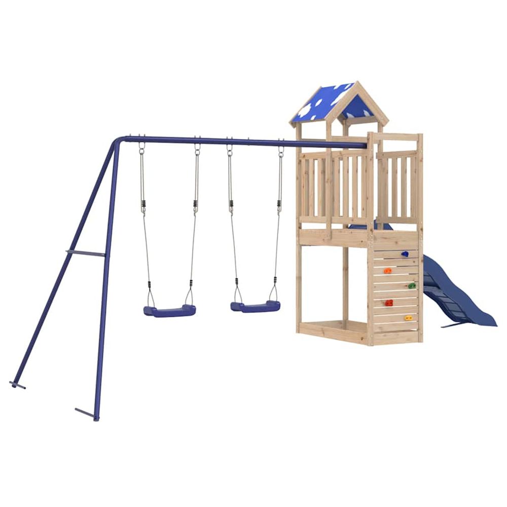 Aire de jeux d'extérieur bois de pin massif