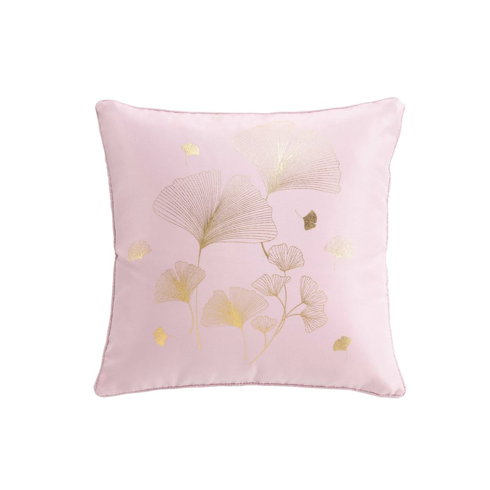 Coussin fleur bloomy metalise