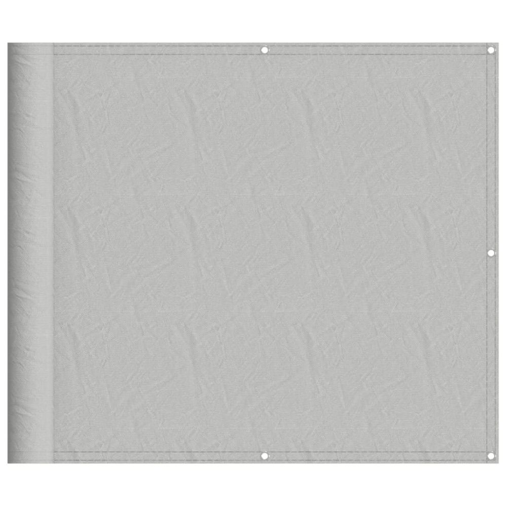 Écran de balcon gris clair 90x400 cm 100% polyester oxford