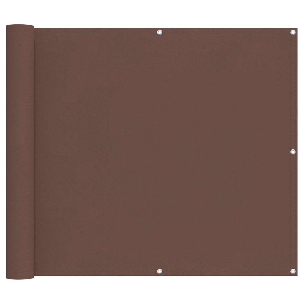 Écran de balcon marron 100 x 600 cm tissu oxford