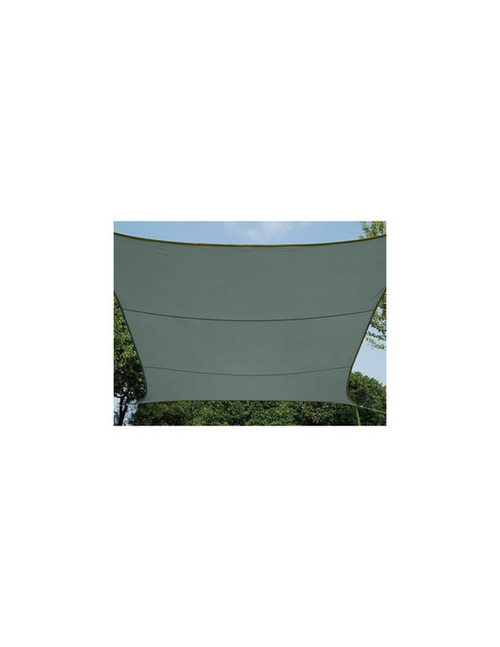 Voile solaire - rectangulaire - 2 x 3 m - couleur : gris vert