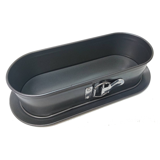 Moule ovale a charniere - 31x12x8cm - acier revetu - baumalu