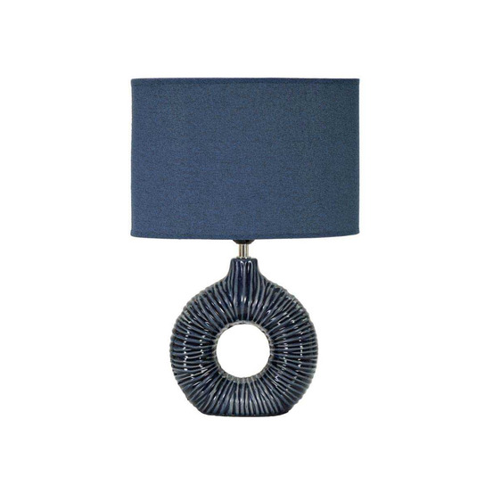 Lampe à poser en céramique seta 28.5 x 15 x 43 cm bleu