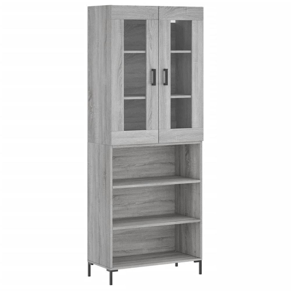 Buffet bahut commode armoire meuble de rangement organisateur cuisine salle de séjour salon haut sonoma 69,5 x 34 x 180 cm bo