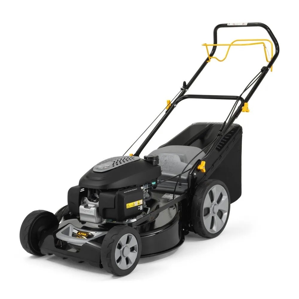 Tondeuse à gazon thermique 166cm³ - honda 4t - 2900 tr par minutes - largeur coupe 51 cm - noire