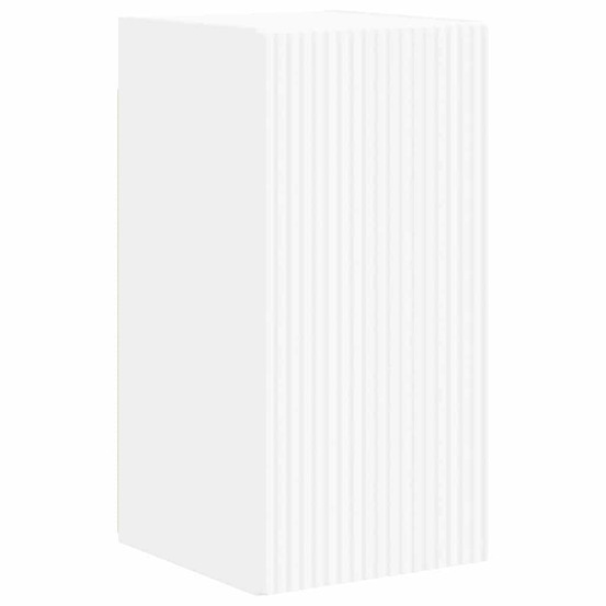 Meuble tv mural blanc 30 x 31 x 60 cm bois d'ingénierie