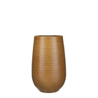 Mica decorations vase gabriel - 21x21x35 cm - céramique - jaune