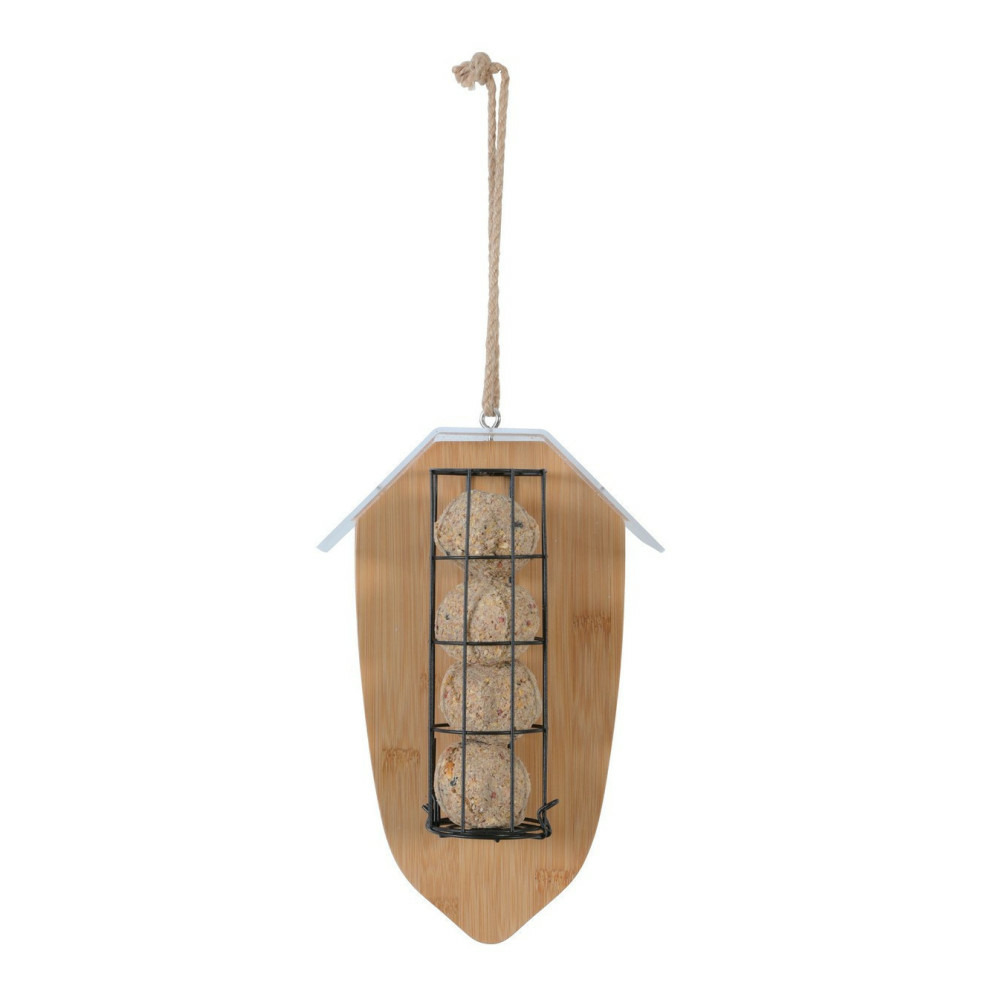 Support pour 8 boules de graisse bamboo pour oiseaux