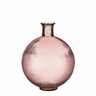Mica decorations vase firenza - 34x34x42 cm - verre - rose